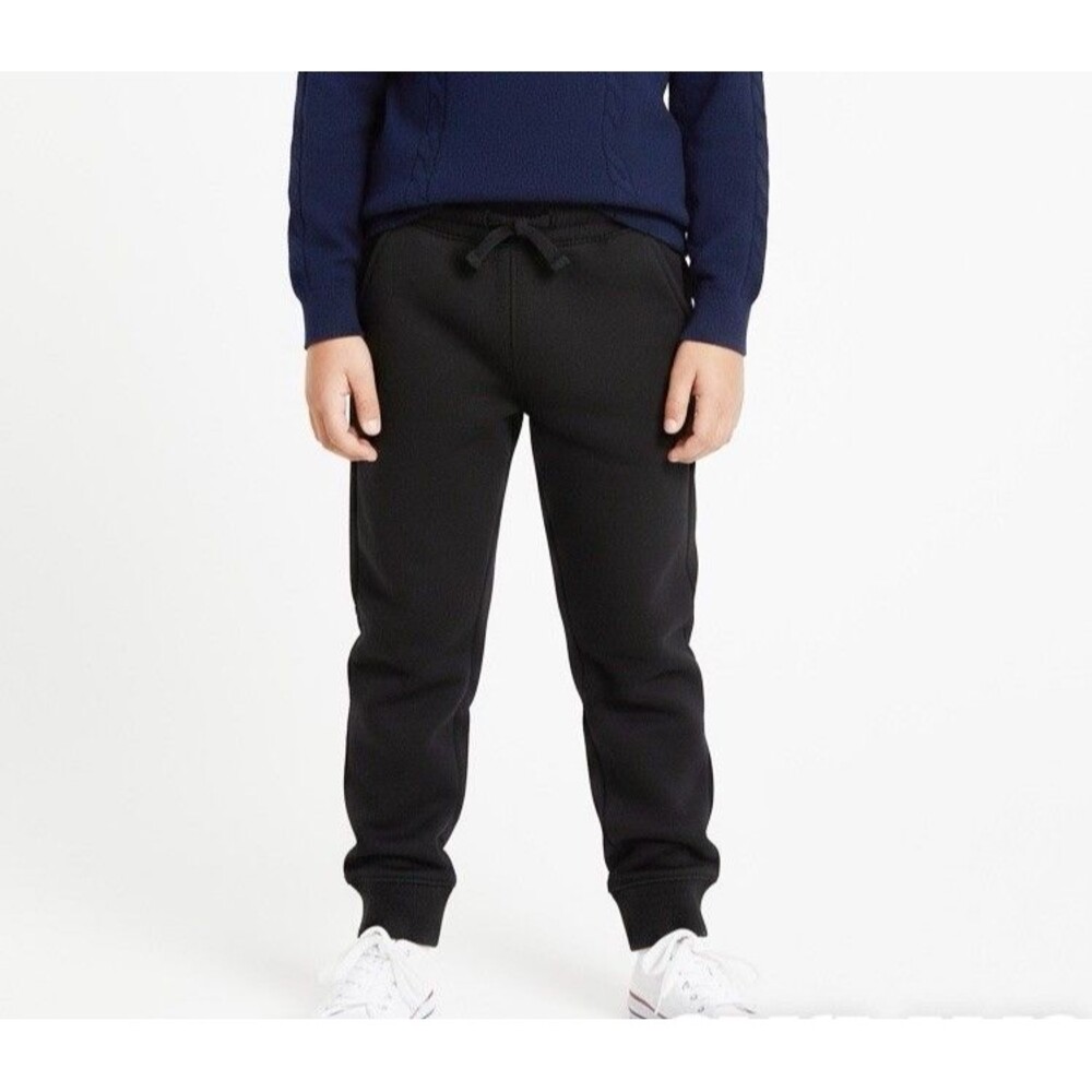 Fleece Jogger Pants Size M 8 Years Sweatpants Black NWT